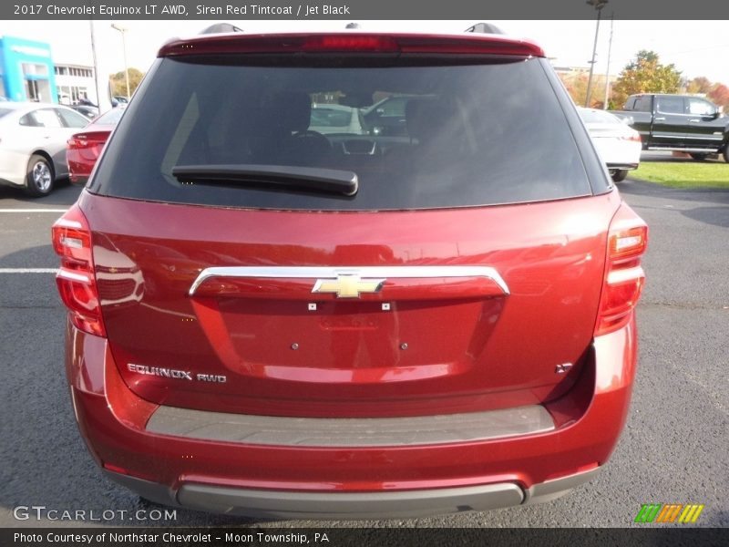 Siren Red Tintcoat / Jet Black 2017 Chevrolet Equinox LT AWD