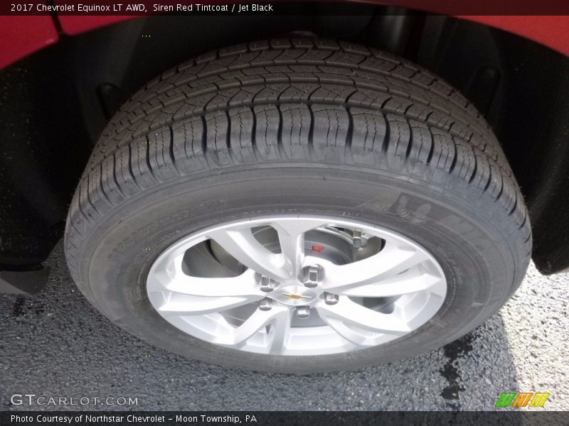 Siren Red Tintcoat / Jet Black 2017 Chevrolet Equinox LT AWD