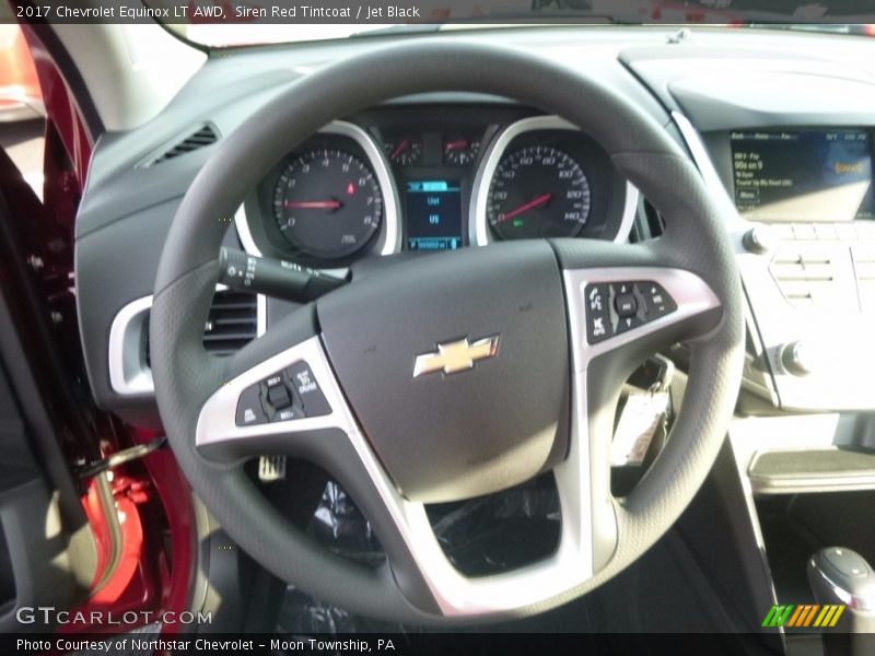Siren Red Tintcoat / Jet Black 2017 Chevrolet Equinox LT AWD