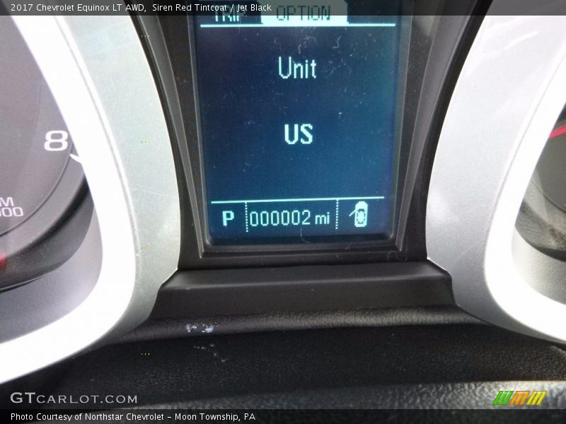 Siren Red Tintcoat / Jet Black 2017 Chevrolet Equinox LT AWD