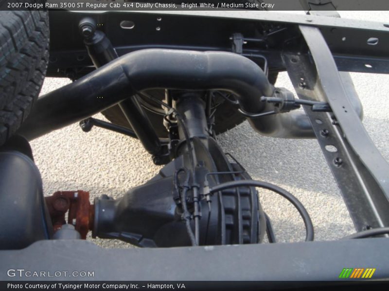 Bright White / Medium Slate Gray 2007 Dodge Ram 3500 ST Regular Cab 4x4 Dually Chassis