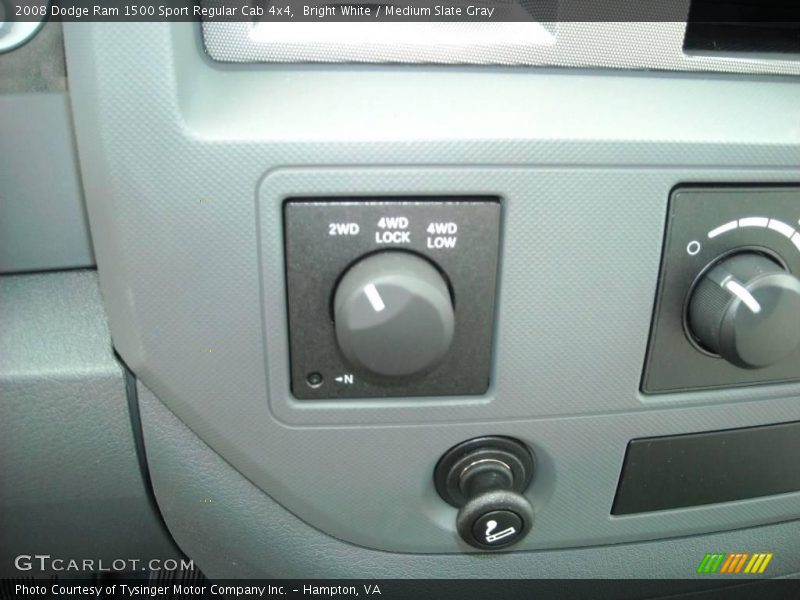 Bright White / Medium Slate Gray 2008 Dodge Ram 1500 Sport Regular Cab 4x4