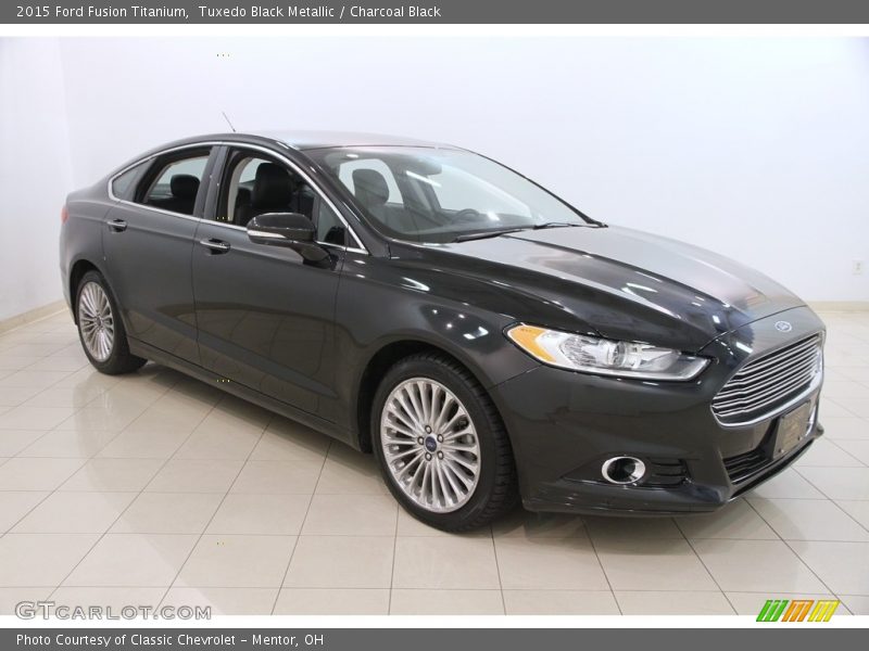 Tuxedo Black Metallic / Charcoal Black 2015 Ford Fusion Titanium