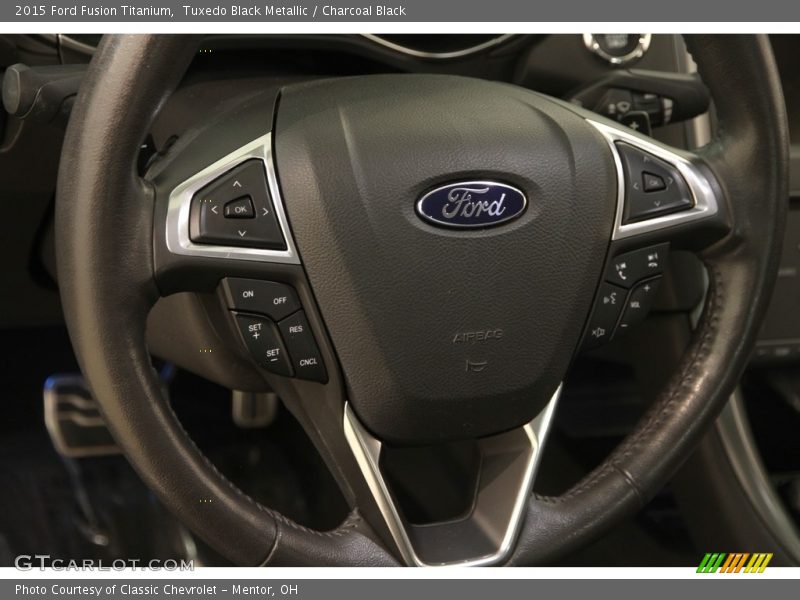Tuxedo Black Metallic / Charcoal Black 2015 Ford Fusion Titanium
