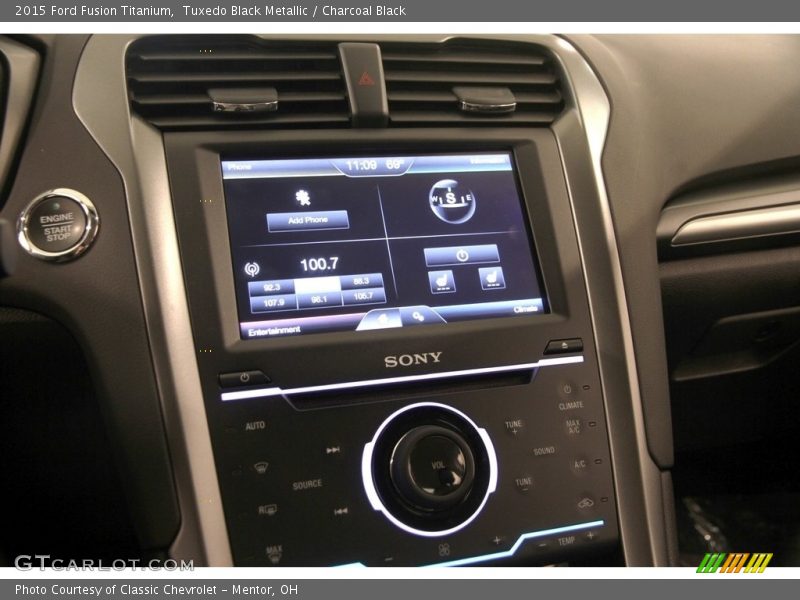 Tuxedo Black Metallic / Charcoal Black 2015 Ford Fusion Titanium