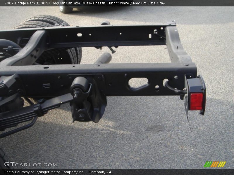 Bright White / Medium Slate Gray 2007 Dodge Ram 3500 ST Regular Cab 4x4 Dually Chassis