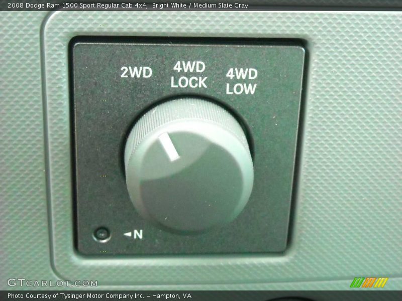 Bright White / Medium Slate Gray 2008 Dodge Ram 1500 Sport Regular Cab 4x4