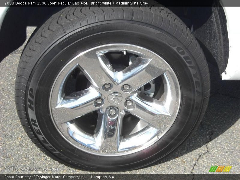 Bright White / Medium Slate Gray 2008 Dodge Ram 1500 Sport Regular Cab 4x4