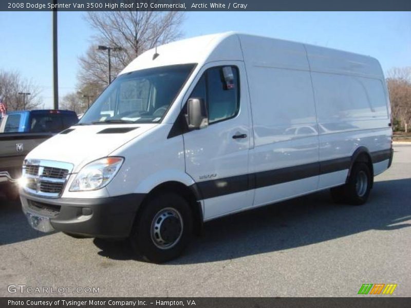 Arctic White / Gray 2008 Dodge Sprinter Van 3500 High Roof 170 Commercial