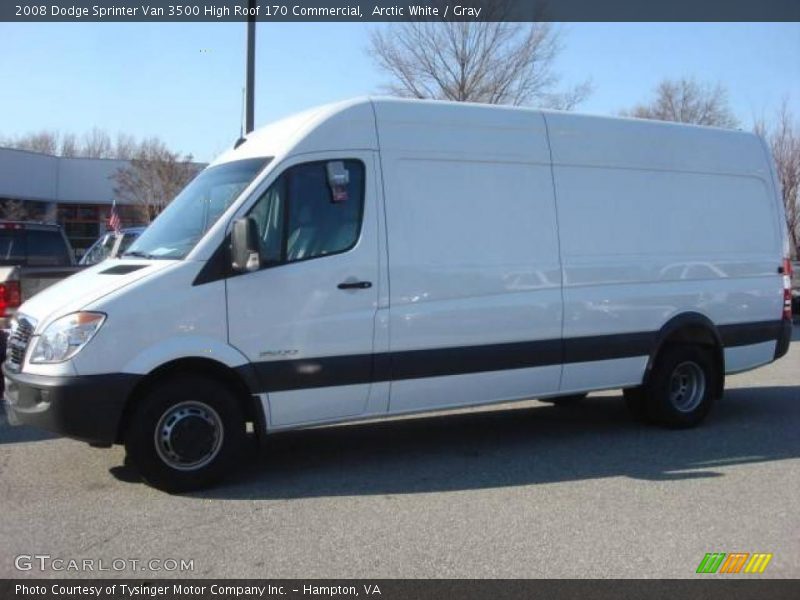 Arctic White / Gray 2008 Dodge Sprinter Van 3500 High Roof 170 Commercial