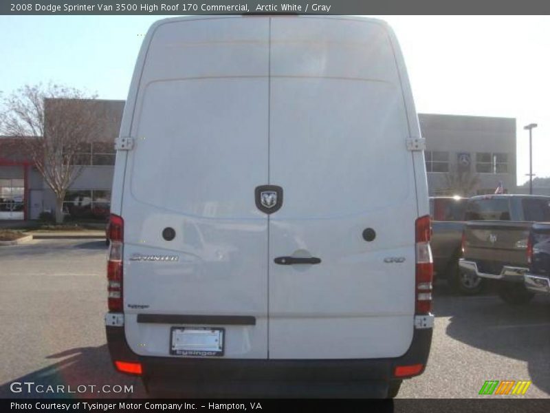 Arctic White / Gray 2008 Dodge Sprinter Van 3500 High Roof 170 Commercial