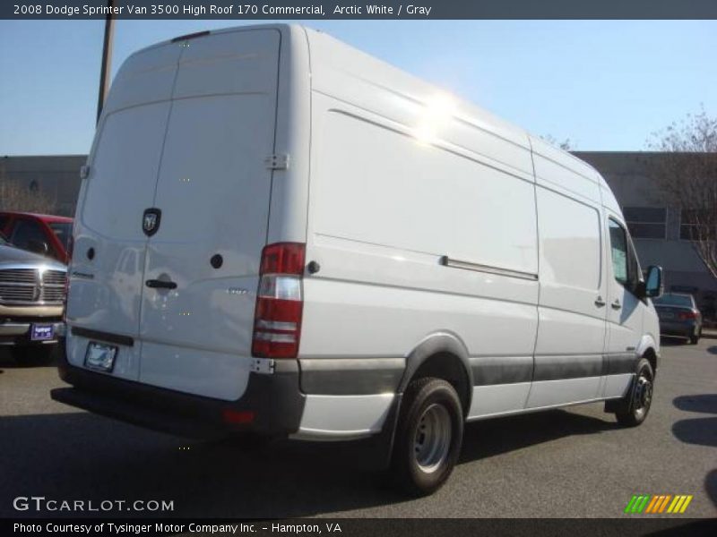 Arctic White / Gray 2008 Dodge Sprinter Van 3500 High Roof 170 Commercial