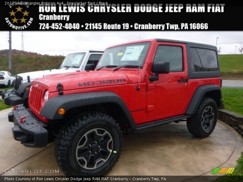 Firecracker Red / Black 2017 Jeep Wrangler Rubicon 4x4
