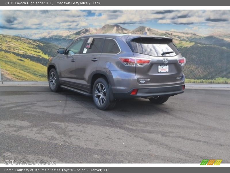 Predawn Gray Mica / Black 2016 Toyota Highlander XLE
