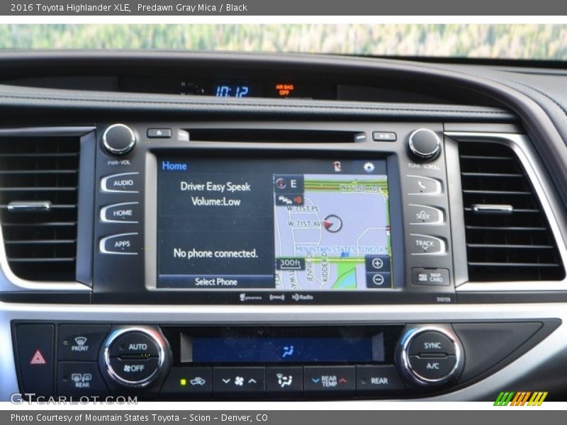 Predawn Gray Mica / Black 2016 Toyota Highlander XLE