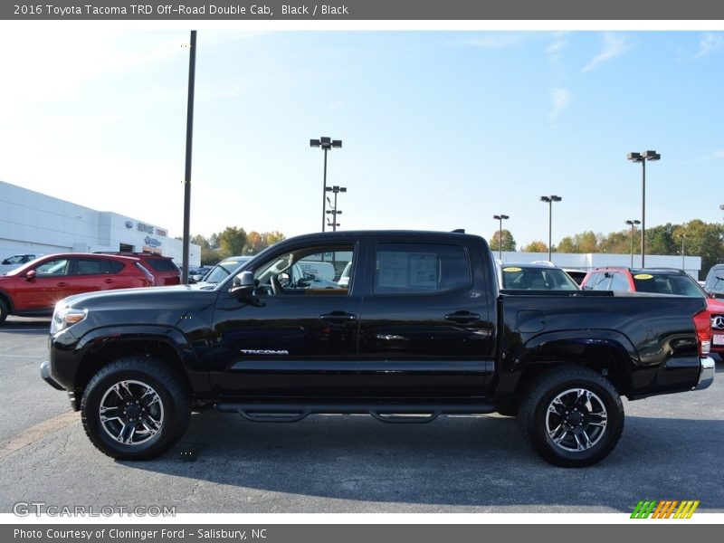 Black / Black 2016 Toyota Tacoma TRD Off-Road Double Cab