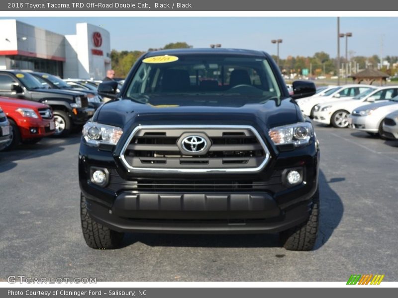 Black / Black 2016 Toyota Tacoma TRD Off-Road Double Cab