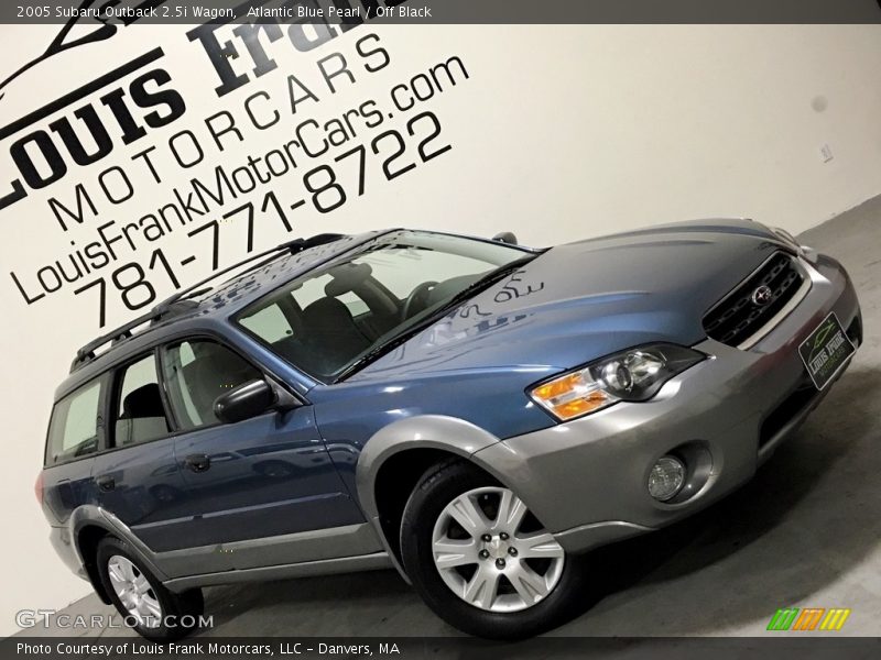 Atlantic Blue Pearl / Off Black 2005 Subaru Outback 2.5i Wagon