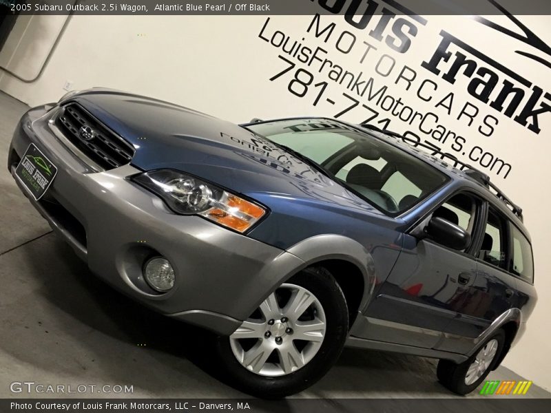 Atlantic Blue Pearl / Off Black 2005 Subaru Outback 2.5i Wagon