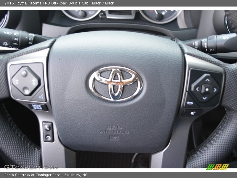 Black / Black 2016 Toyota Tacoma TRD Off-Road Double Cab