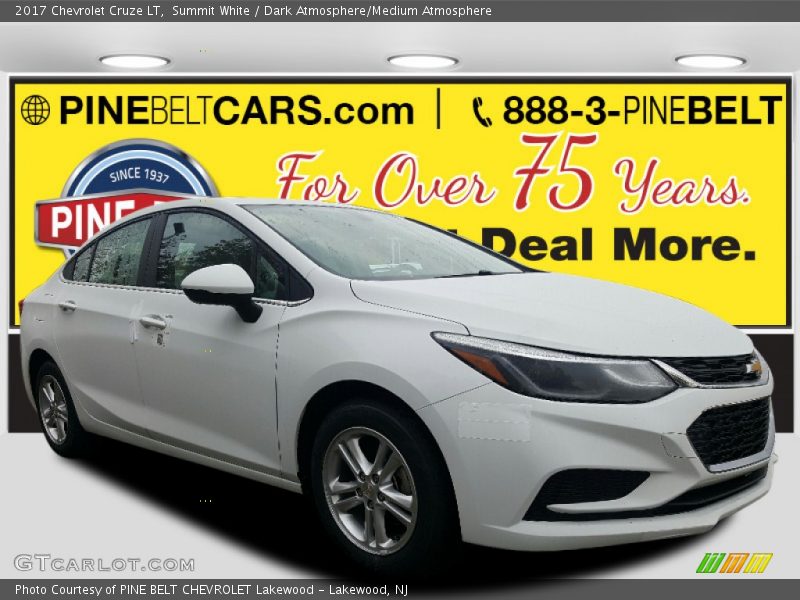 Summit White / Dark Atmosphere/Medium Atmosphere 2017 Chevrolet Cruze LT