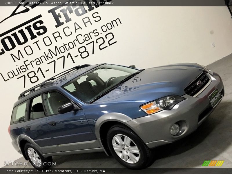 Atlantic Blue Pearl / Off Black 2005 Subaru Outback 2.5i Wagon