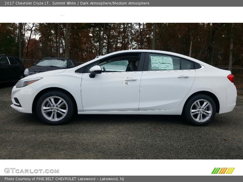Summit White / Dark Atmosphere/Medium Atmosphere 2017 Chevrolet Cruze LT