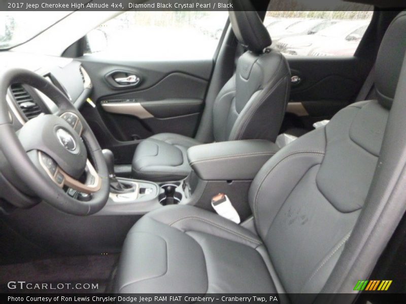 Front Seat of 2017 Cherokee High Altitude 4x4