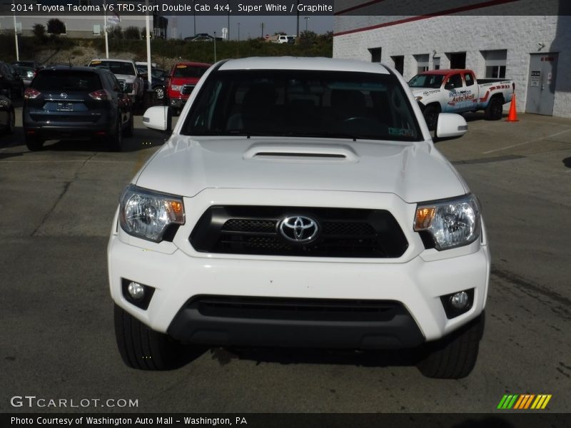 Super White / Graphite 2014 Toyota Tacoma V6 TRD Sport Double Cab 4x4