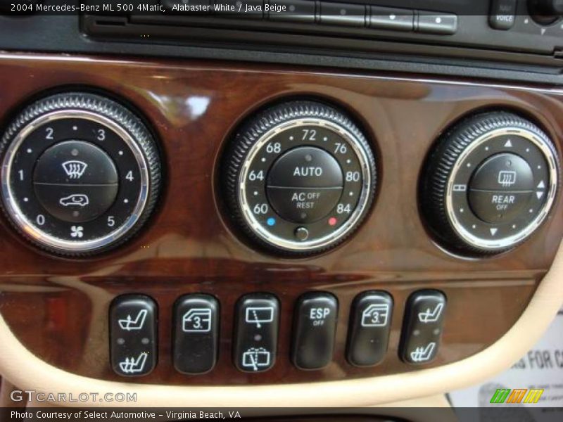 Alabaster White / Java Beige 2004 Mercedes-Benz ML 500 4Matic