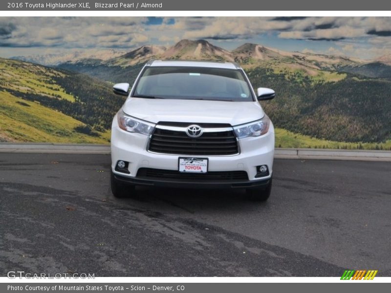 Blizzard Pearl / Almond 2016 Toyota Highlander XLE