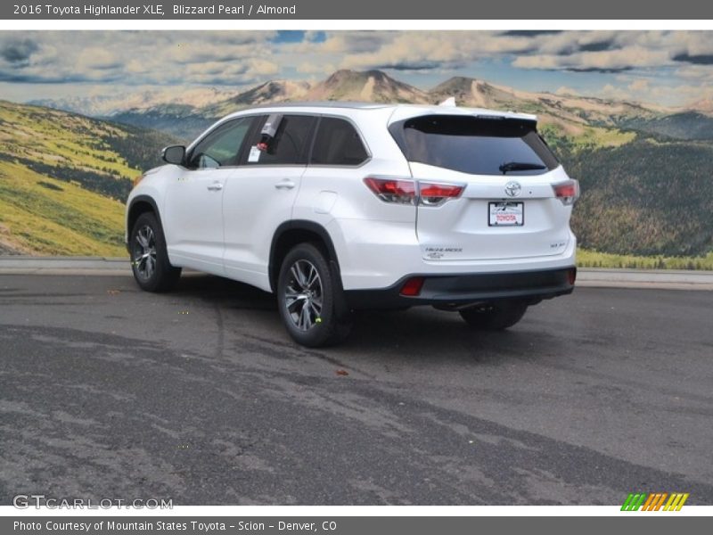 Blizzard Pearl / Almond 2016 Toyota Highlander XLE
