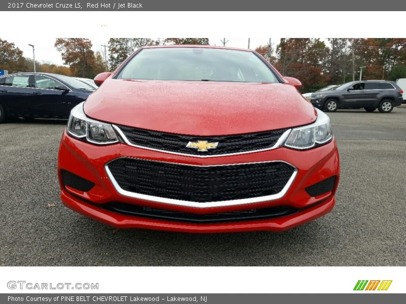 Red Hot / Jet Black 2017 Chevrolet Cruze LS