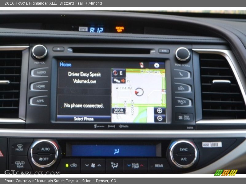 Blizzard Pearl / Almond 2016 Toyota Highlander XLE