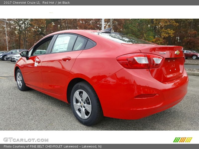 Red Hot / Jet Black 2017 Chevrolet Cruze LS
