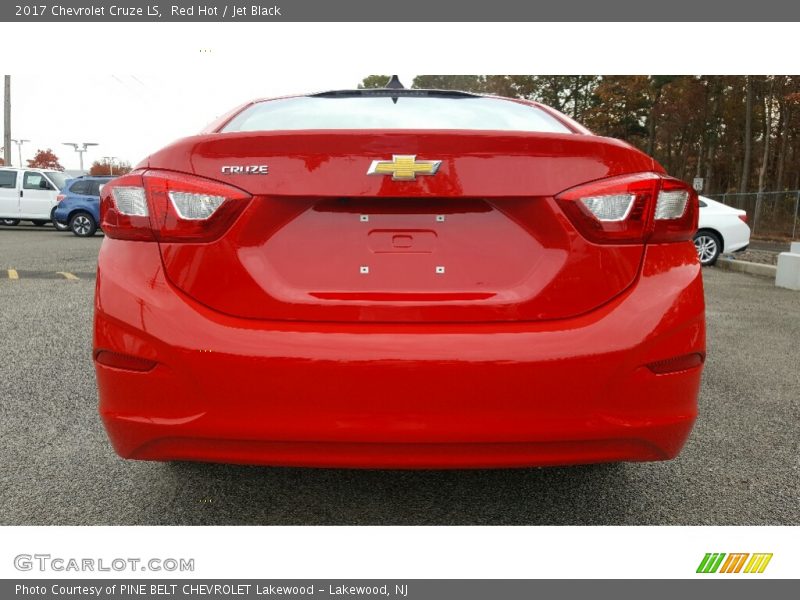 Red Hot / Jet Black 2017 Chevrolet Cruze LS