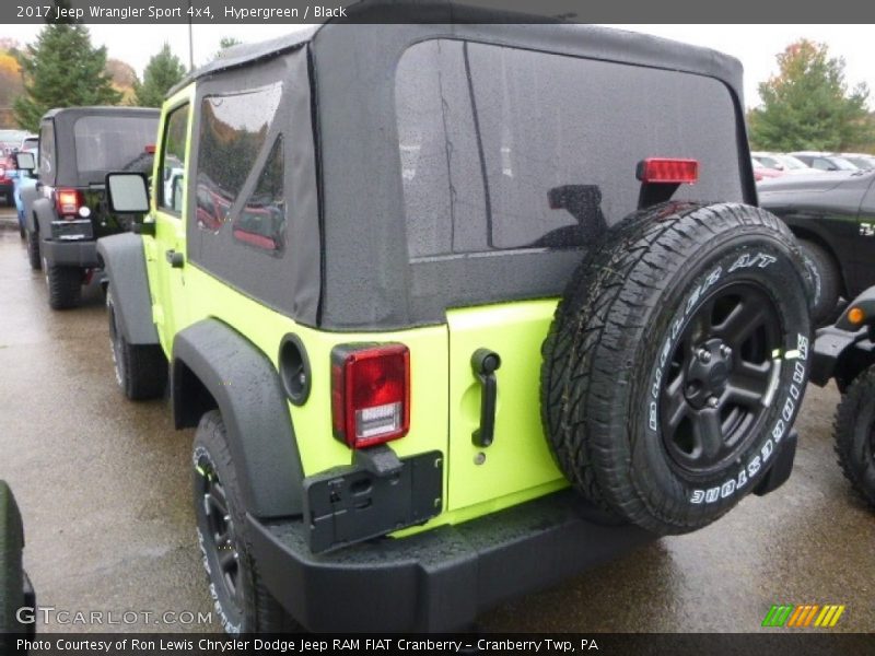 Hypergreen / Black 2017 Jeep Wrangler Sport 4x4