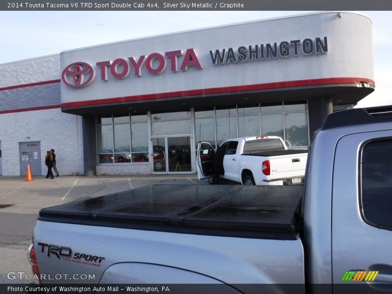 Silver Sky Metallic / Graphite 2014 Toyota Tacoma V6 TRD Sport Double Cab 4x4
