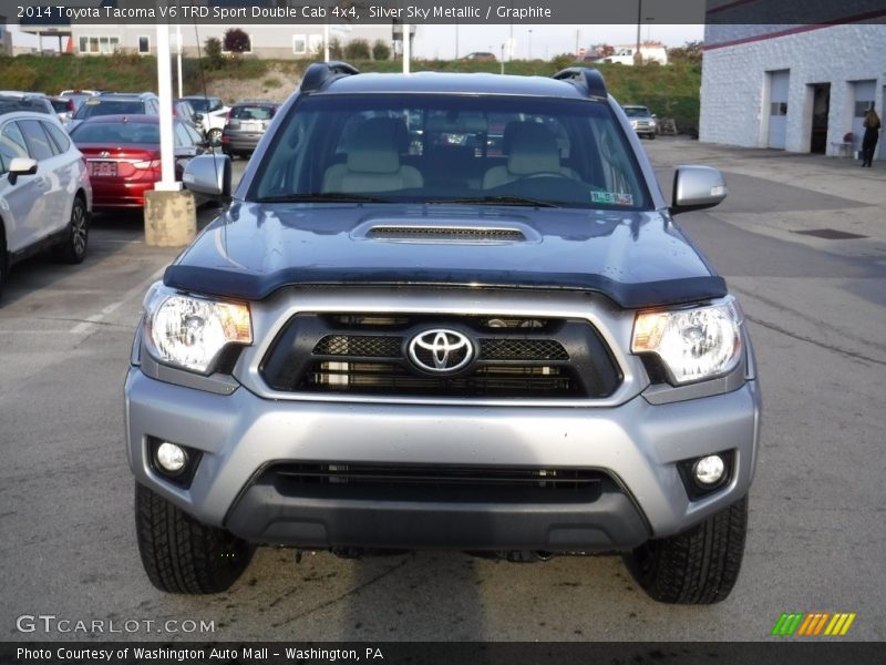 Silver Sky Metallic / Graphite 2014 Toyota Tacoma V6 TRD Sport Double Cab 4x4