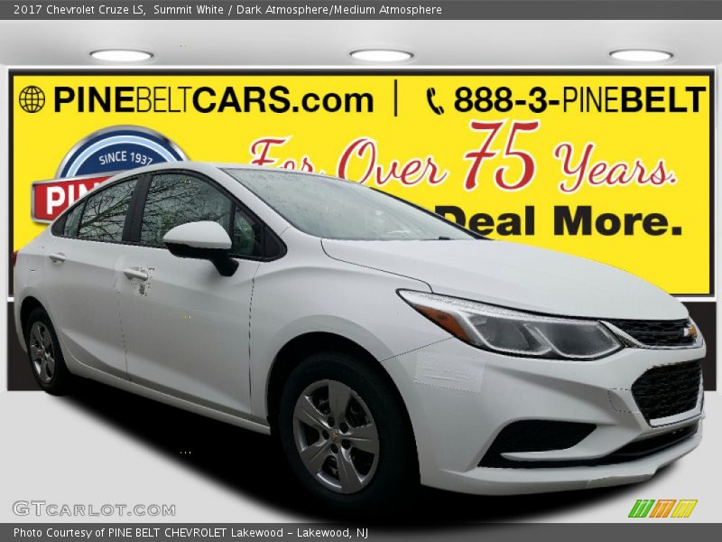 Summit White / Dark Atmosphere/Medium Atmosphere 2017 Chevrolet Cruze LS