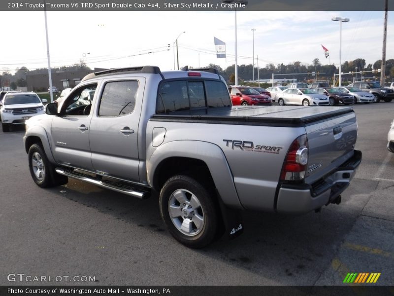 Silver Sky Metallic / Graphite 2014 Toyota Tacoma V6 TRD Sport Double Cab 4x4