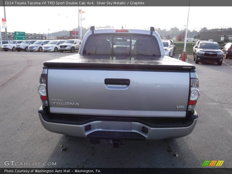 Silver Sky Metallic / Graphite 2014 Toyota Tacoma V6 TRD Sport Double Cab 4x4