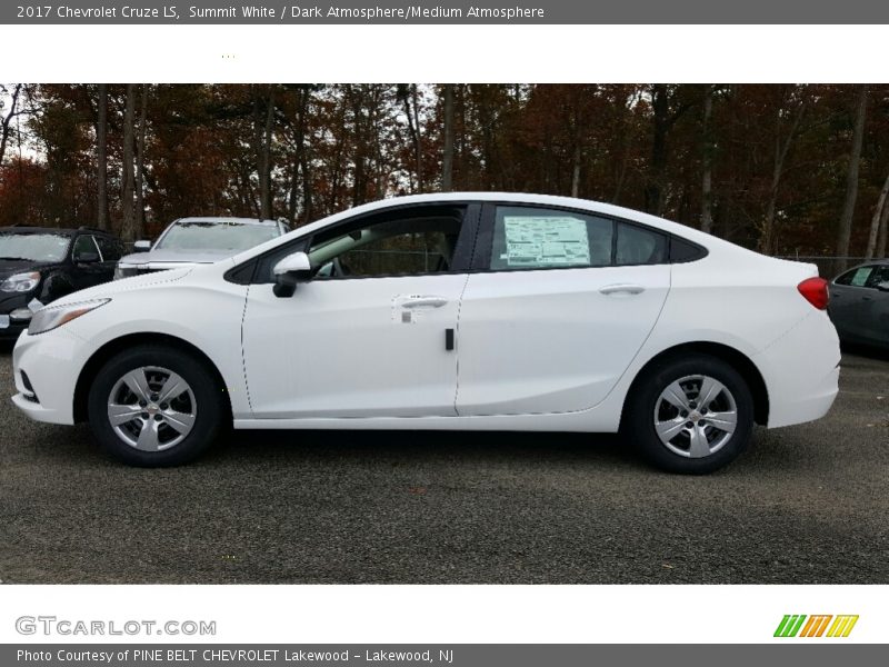 Summit White / Dark Atmosphere/Medium Atmosphere 2017 Chevrolet Cruze LS