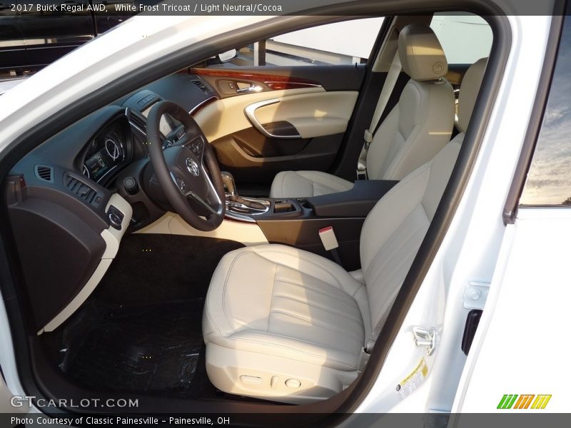 Front Seat of 2017 Regal AWD