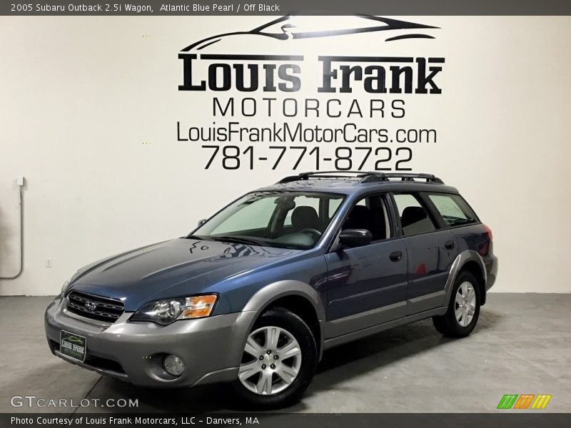 Atlantic Blue Pearl / Off Black 2005 Subaru Outback 2.5i Wagon