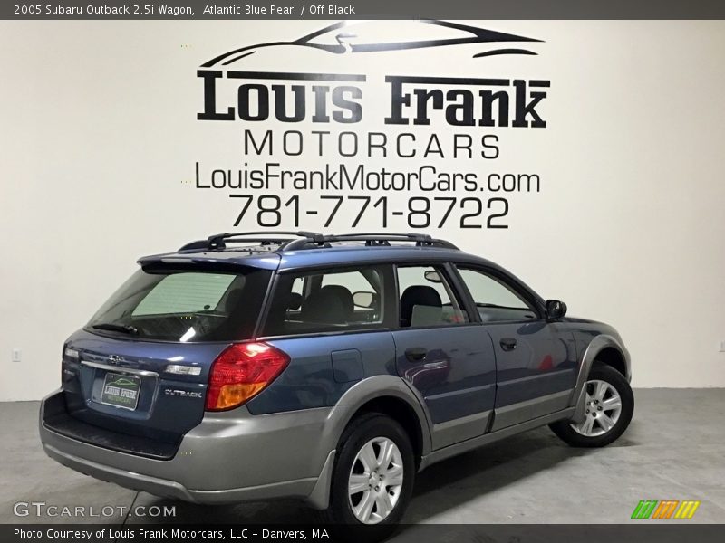 Atlantic Blue Pearl / Off Black 2005 Subaru Outback 2.5i Wagon