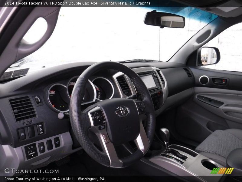 Silver Sky Metallic / Graphite 2014 Toyota Tacoma V6 TRD Sport Double Cab 4x4
