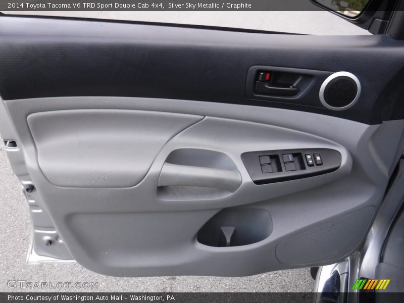 Silver Sky Metallic / Graphite 2014 Toyota Tacoma V6 TRD Sport Double Cab 4x4