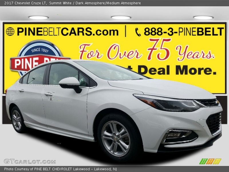 Summit White / Dark Atmosphere/Medium Atmosphere 2017 Chevrolet Cruze LT
