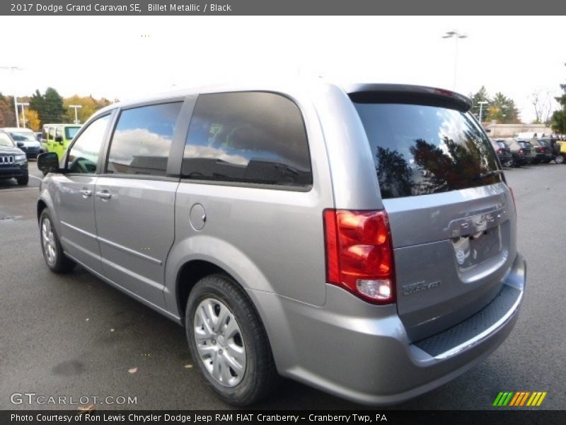 Billet Metallic / Black 2017 Dodge Grand Caravan SE